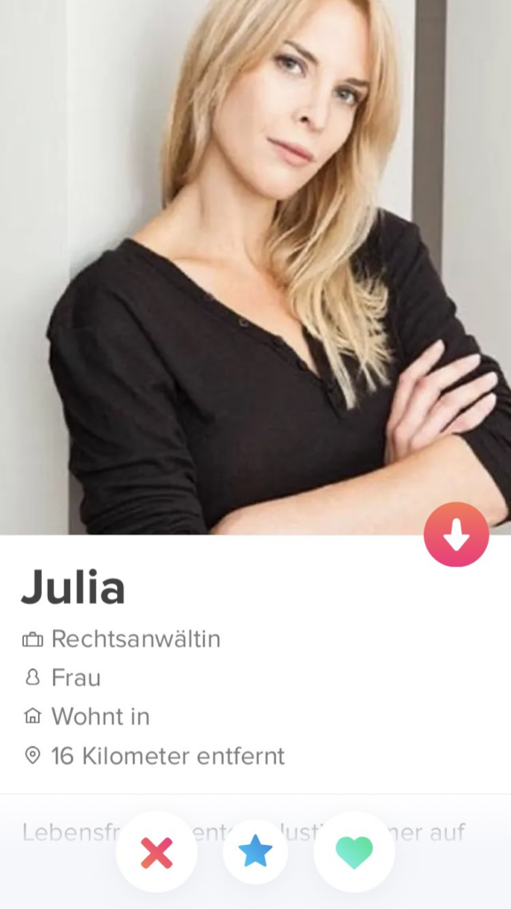 Tinder im Test Julia